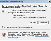 Installations-Warnhinweis Download Installations Warnhinweis Download Demoversion